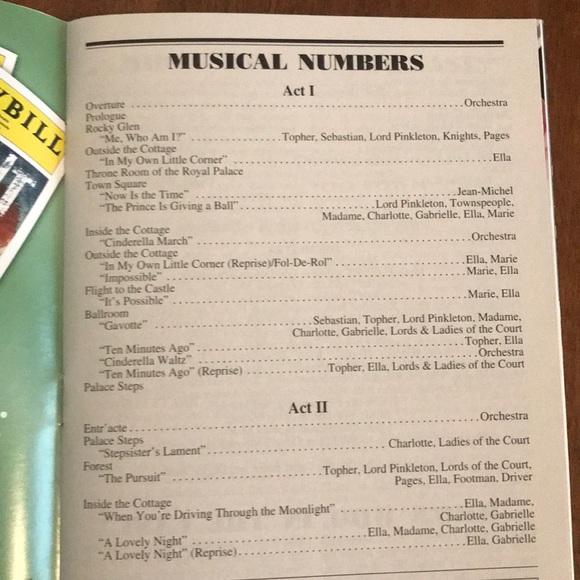 Rogers and Hammerstein’s Cinderella PRIDE PLAYBILL - Picture 5 of 5